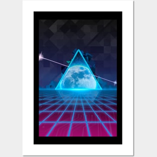 Space grid Posters and Art